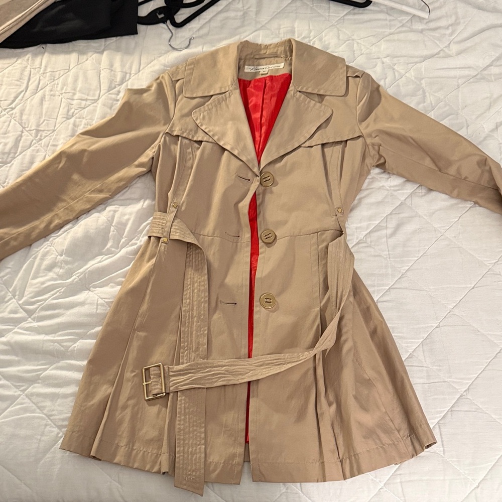 Kenneth Cole Tan Trench Coat with Belt